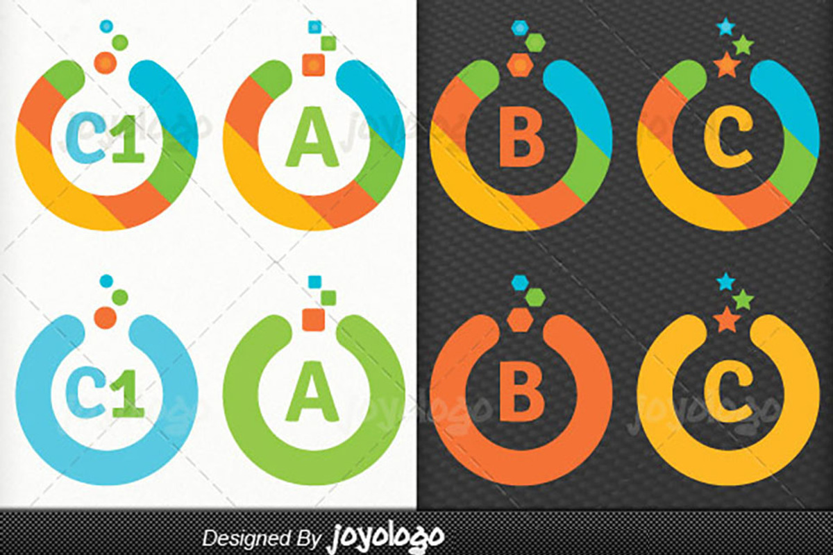 Colorful Flat Circle Logo Maker Set, a Branding & Logo Template by joyologo (Photo 3 of 3)