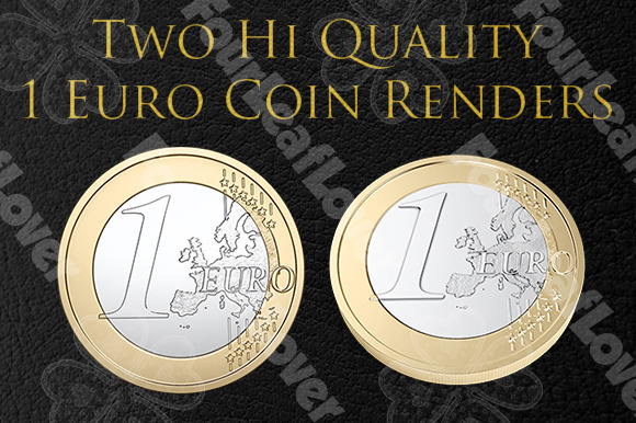 One Euro Coin Renders preview 5