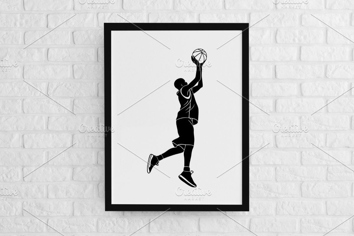 Basketball Silhouette SVG, a Sport Illustration by newminddesign (Photo 2 of 3)