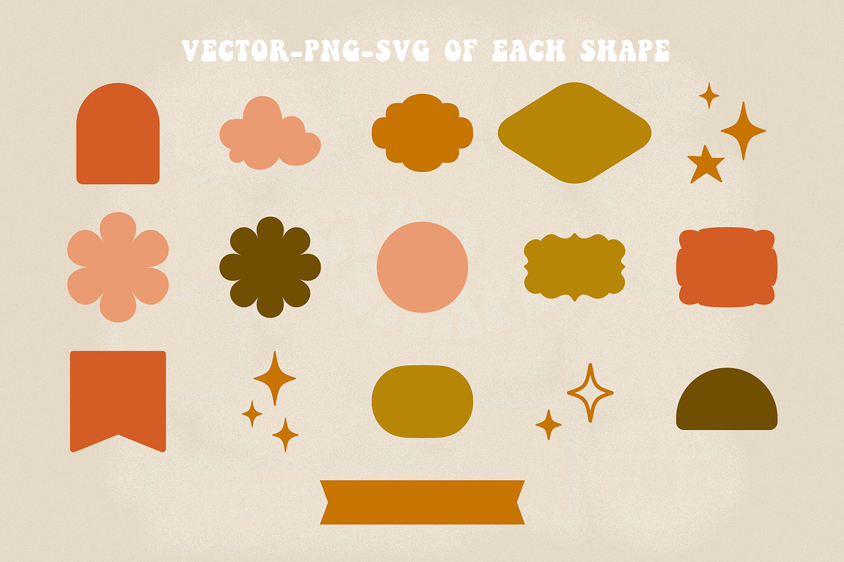 70s Retro Hippie Graphics, an Illustration by Summit Avenue (Photo 2 of 8)