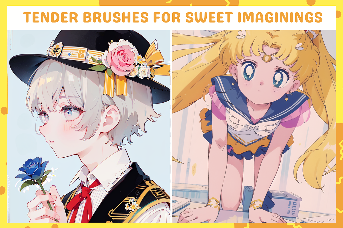 Procreate Cute Soft Brushes, a Brush Add-On by nikiartcorner (Photo 4 of 9)