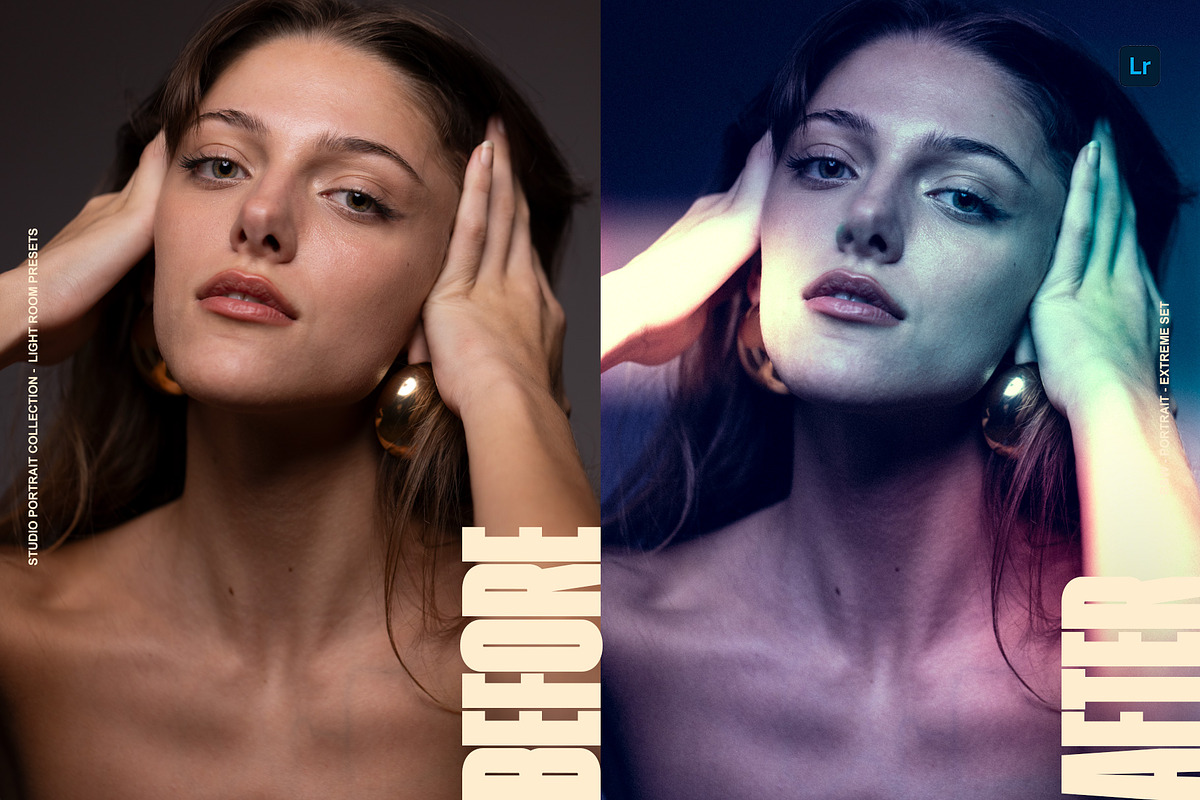 Vintage Studio Portrait LR Presets, a Preset Add-On by Lumière Noire Studio (Photo 4 of 6)