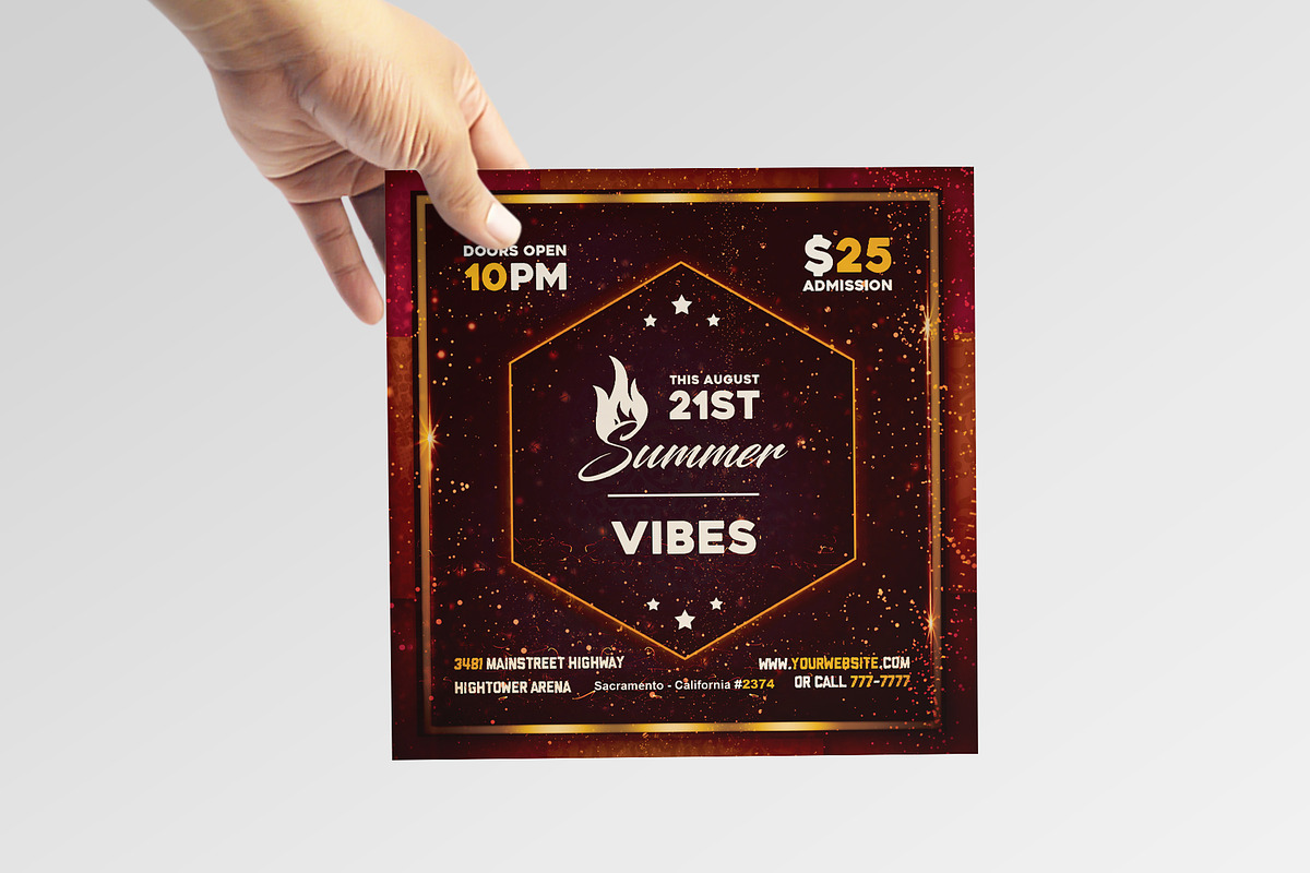 Summer - Flyer / Poster, a Flyer Template by VectorMedia (Photo 4 of 4)