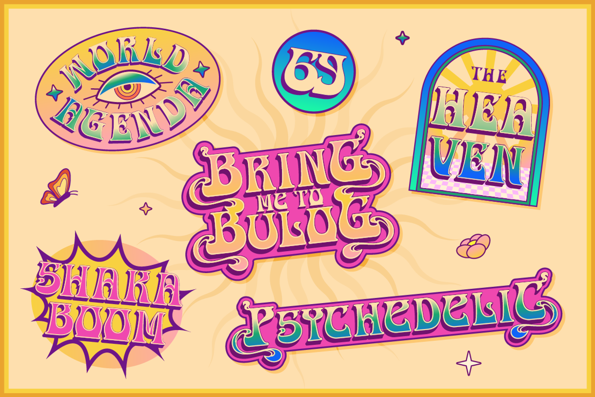 Stuner – Psychedelic Font, a Serif Font by Burntilldead (Photo 10 of 12)