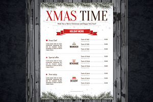 Special Christmas festive menu, a Brochure Template by Restaurant Menu & Logos