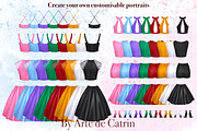 University Graduates Girls Clipart, a Person Illustration by ArtedeCatrin (Thumbnail 3 of 11)