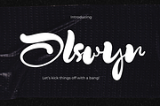 Olswyn, a Script Font by Gatype (Thumbnail 1 of 11)