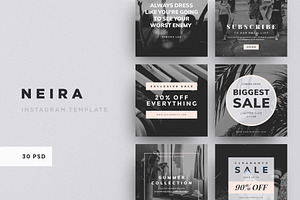 NEIRA - 30 Instagram Template