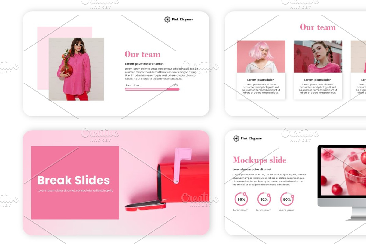 Pink Elegance Presentation, a Presentation Template by Interpitch (Photo 5 of 8)