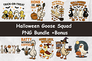 Halloween Goose Squad PNG Bundle, an Object Graphic by Smillyy Threads (Thumbnail 1 of 13)