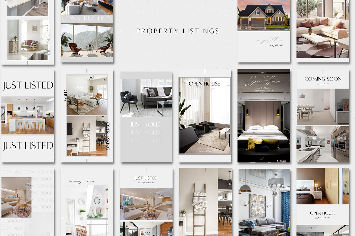 100 Real Estate Stories Template, a Social Media Template by ZoaniDesign (Photo 4 of 11)