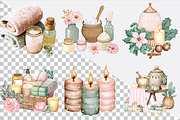 Watercolor Spa Clipart Bundle., an Illustration by SVGArt (Thumbnail 5 of 9)