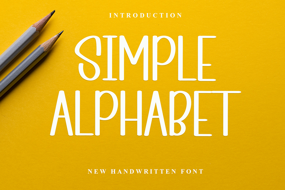 SIMPLE ALPHABET, a Sans Serif Font by InermediaSTUDIO (Photo 1 of 8)