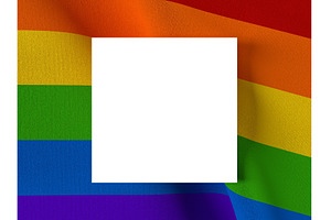 3D render of a waving rainbow pride, an Abstract Photo by Liudmyla Matviiets