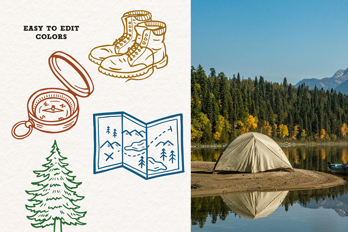 Hand-drawn Outdoor Illustrations, an Object Illustration by cd-design.co (Photo 5 of 8)