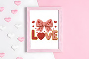 Valentines Day Coquette Crochet PNG, an Illustration by CraftArtStudio (Thumbnail 4 of 4)