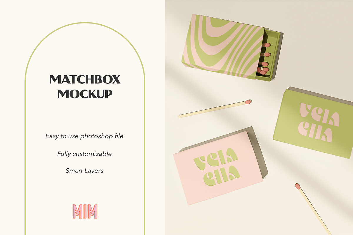 Matchbox Mockup, a Packaging Mockup by NOMINA (Photo 1 of 3)