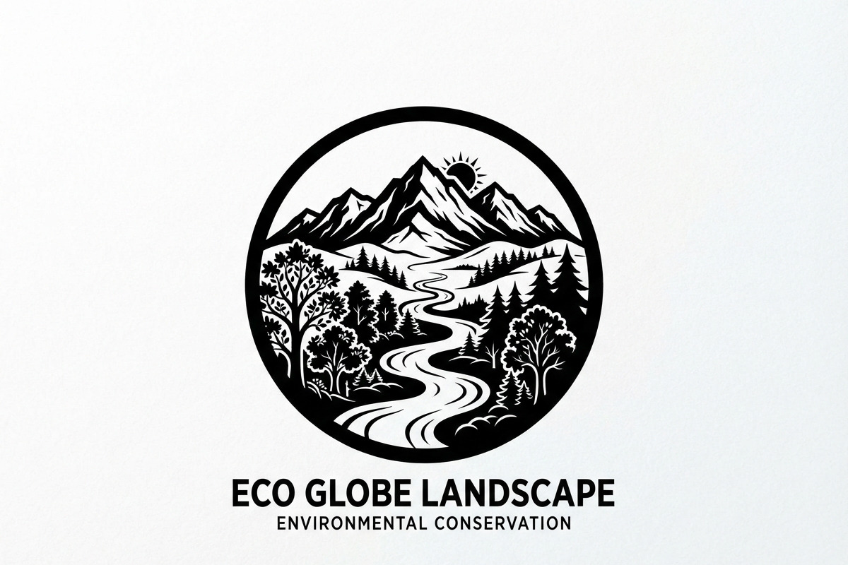 60 Eco Globe Landscape Silhouette, a Technology Illustration by Amazin_art (Photo 10 of 49)