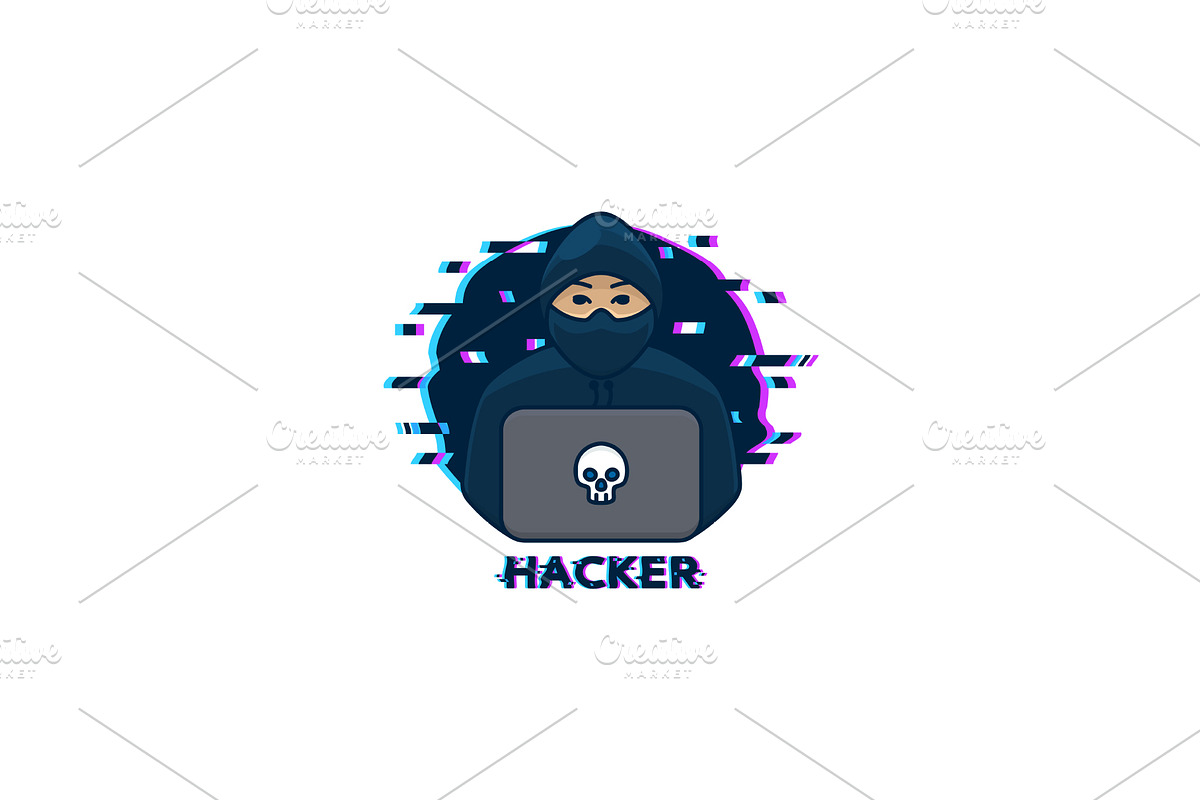 Hacker logo template, a Branding & Logo Template by Andrey Yaroslavtsev (Photo 2 of 2)
