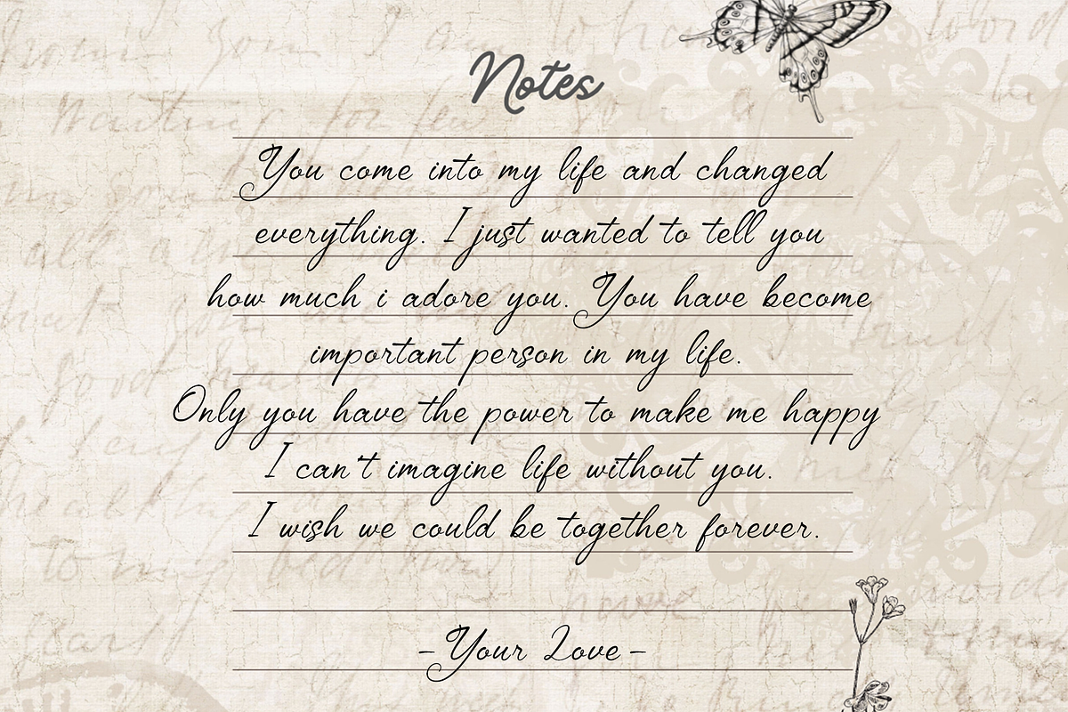 Amantta Script Font, a Script Font by BumbleGraph Studio (Photo 2 of 10)