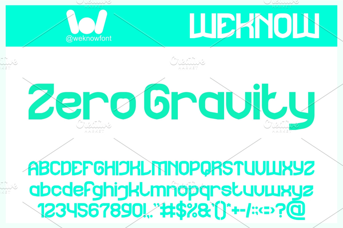 The Rain font, a Sans Serif Font by weknow (Photo 2 of 8)