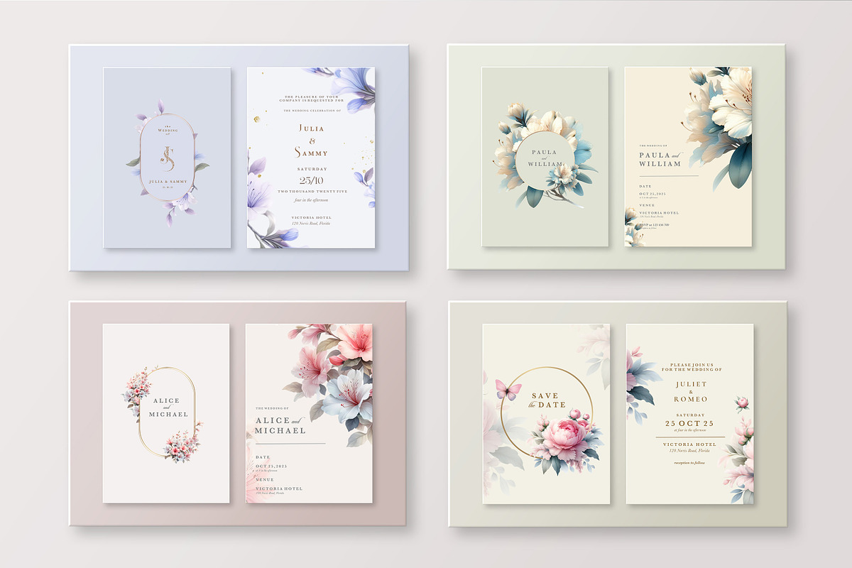 60 Floral Wedding Card, an Invitation Template by EvitePapery (Photo 13 of 15)