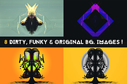 8 Dirty, Funky & Original BG images, a Templates & Theme by 89colors (Thumbnail 1 of 10)