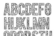 Coloring Letters of the Alphabet B2, an Object Graphic by Artistic Letters (Thumbnail 2 of 2)