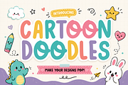 Cartoon Doodles - Playful Kids Font, a Handwritten Font by KiddoGlyphs Studio (Thumbnail 1 of 4)
