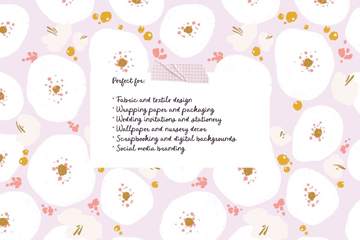 Soft Blossom Floral Patterns, a Pattern Graphic by PaperJamLab (Photo 11 of 13)