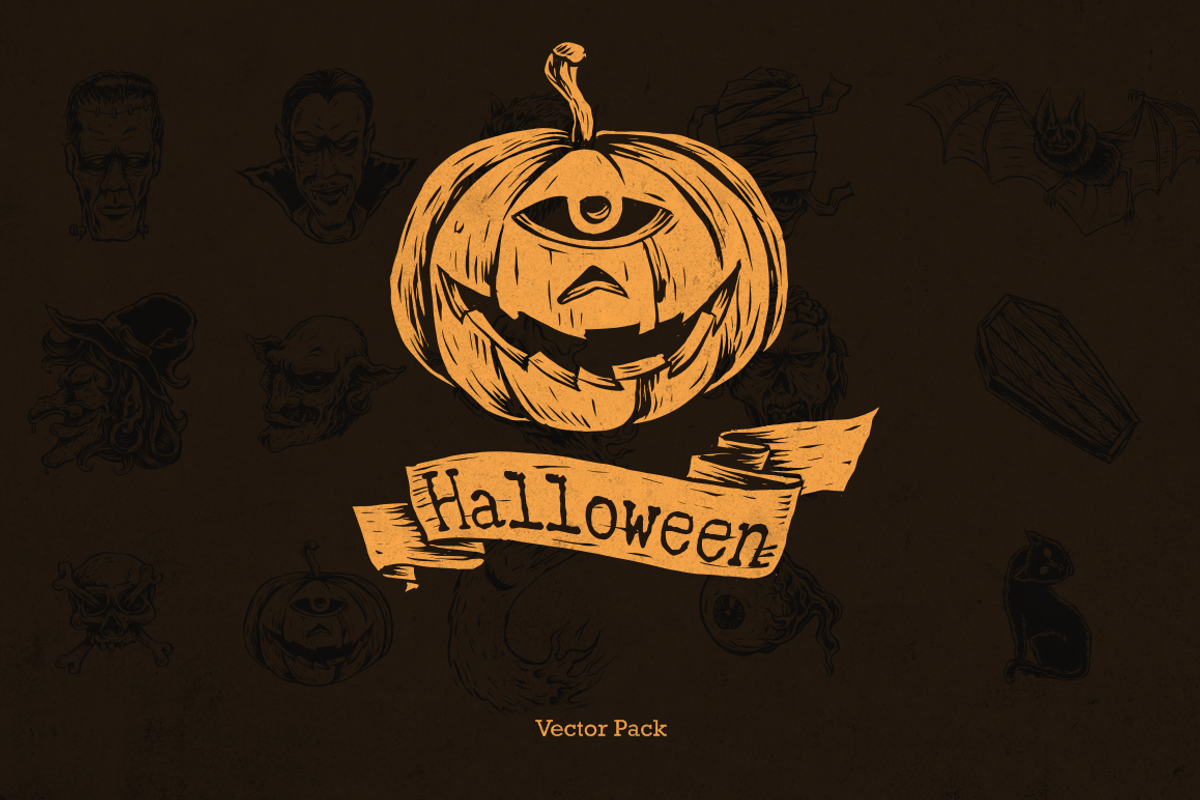 Halloween Vector Pack, an Illustration by lups design (Photo 1 of 3)