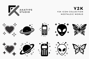 Y2K Icon Collection, a Solid Icon by Akatype Studio (Thumbnail 1 of 3)