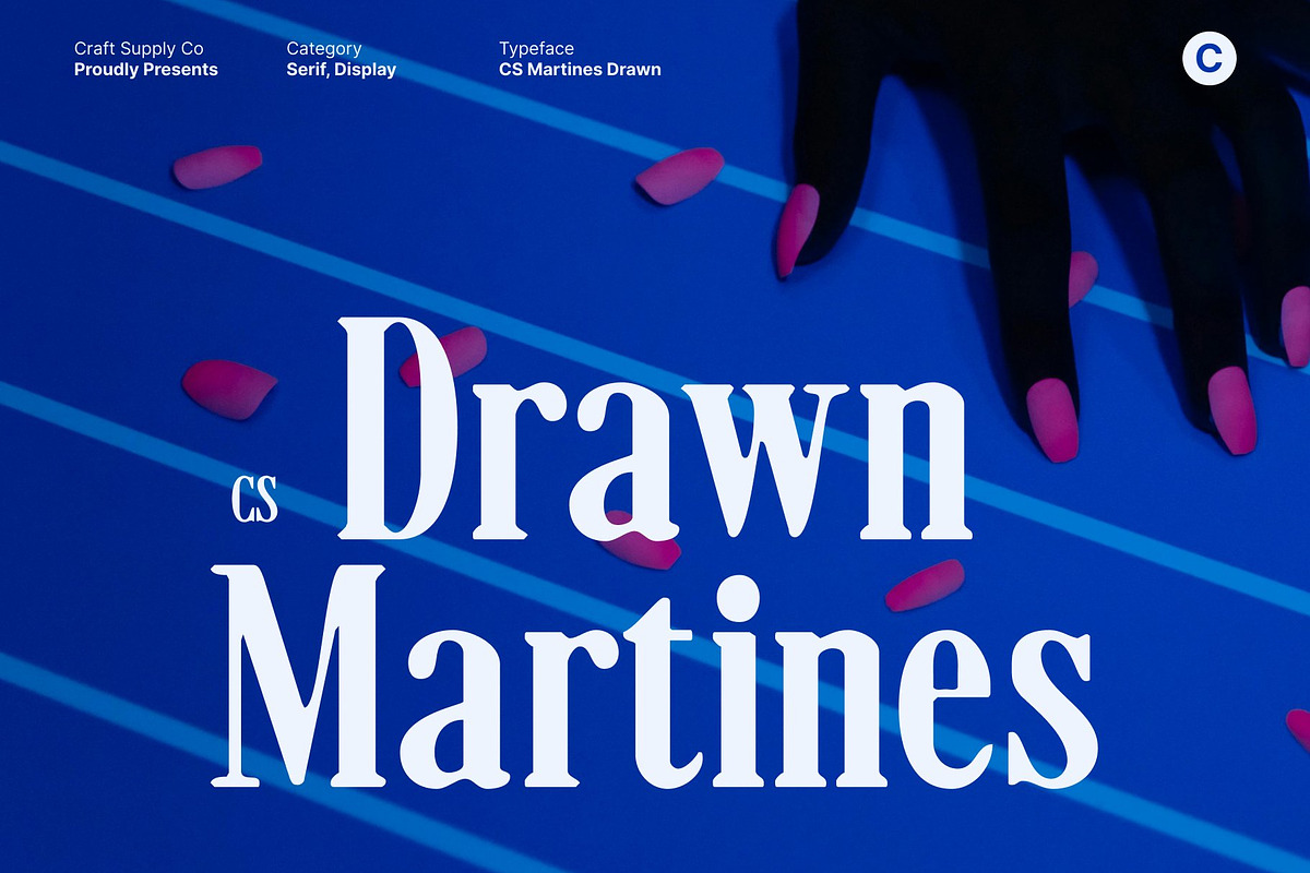 CS Martines Drawn, a Serif Font by Craft Supply Co. (Photo 1 of 8)