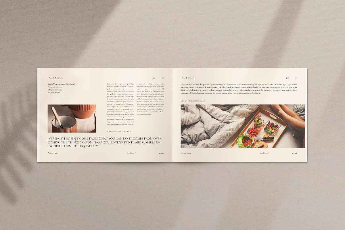 Digital E-Book Landscape Template, a Magazine Template by ArtisanaAura (Photo 9 of 18)