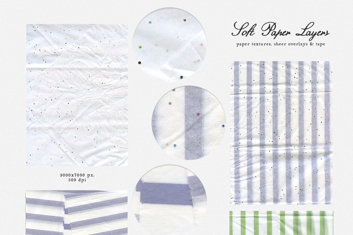 Soft Paper Layers: Textures & Tape, a Texture Graphic by Purple (Photo 6 of 15)
