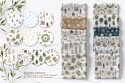 Farmhouse Christmas Watercolor Set, a Seasonal Illustration by BarvArt (Thumbnail 25 of 28)