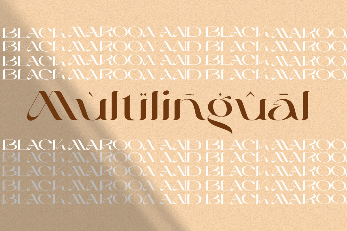 Maroon And Black, a Sans Serif Font by Areatype (Photo 12 of 15)