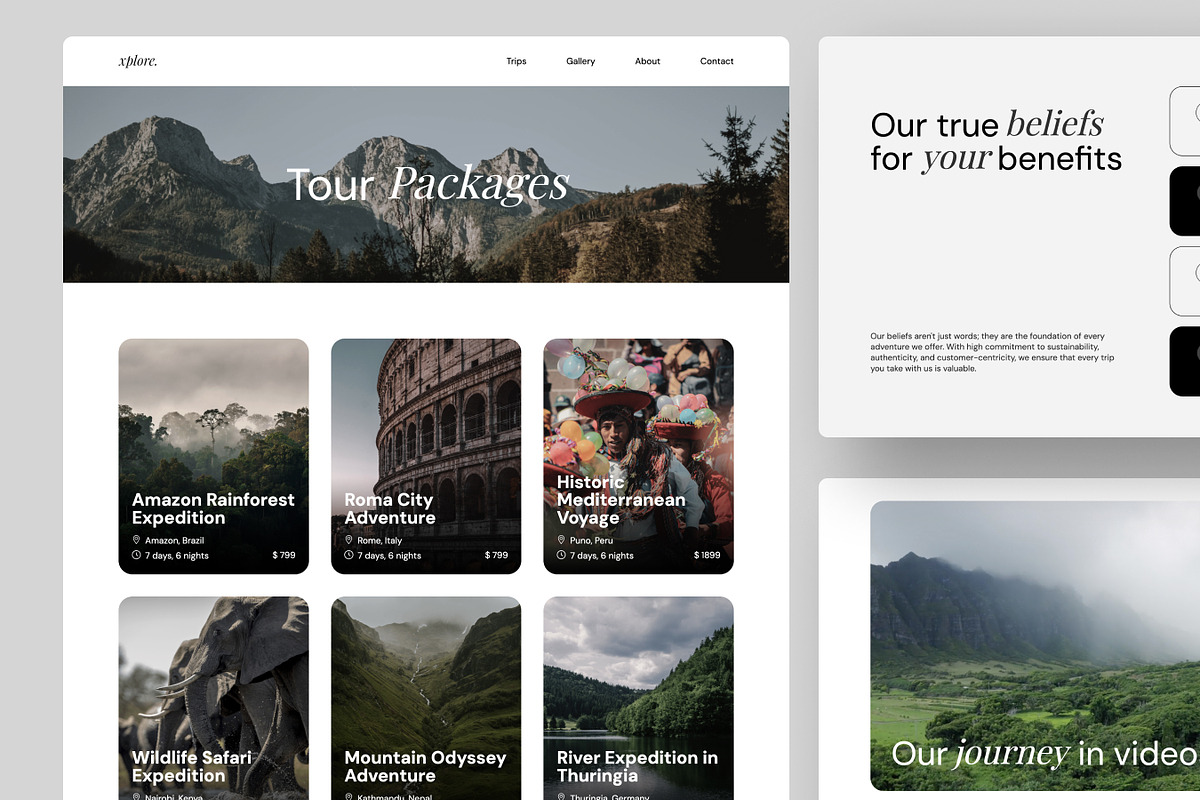 X-plore - Travel Hospitality Webflow, a HTML Template by peterdraw (Photo 4 of 6)