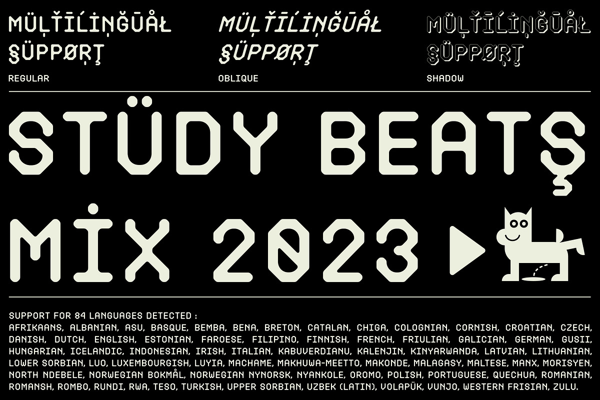 SP MONORIUM MODULAR FONT + DINGBAT, a Sans Serif Font by Sup.Port Studio (Photo 9 of 11)