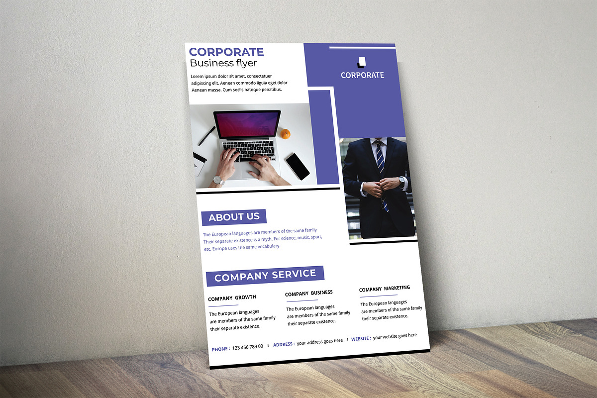 Corporate Business Flyer Template, a Flyer Template by UI_Expert (Photo 3 of 3)