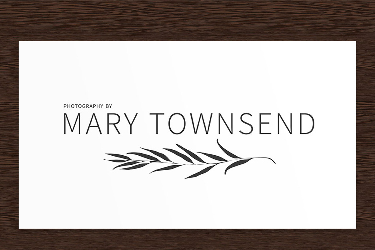 Mary Townsend Photography Logo PSD, a Branding & Logo Template by Studio 365 Designs (Photo 2 of 2)