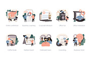 100 IT business vector illustrations, a Templates & Theme by Visual Generation (Thumbnail 4 of 13)
