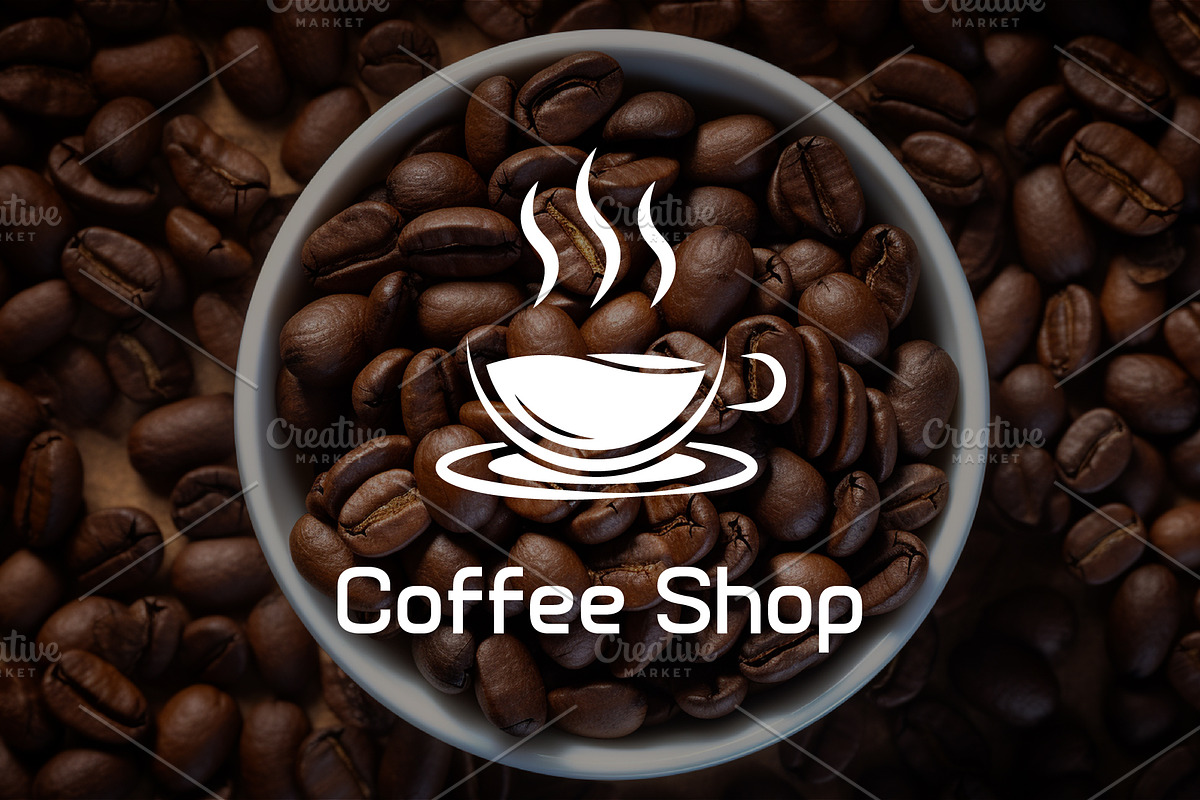 Coffee Shop Logo, a Food Illustration by Kaushal Jangid (Photo 5 of 5)