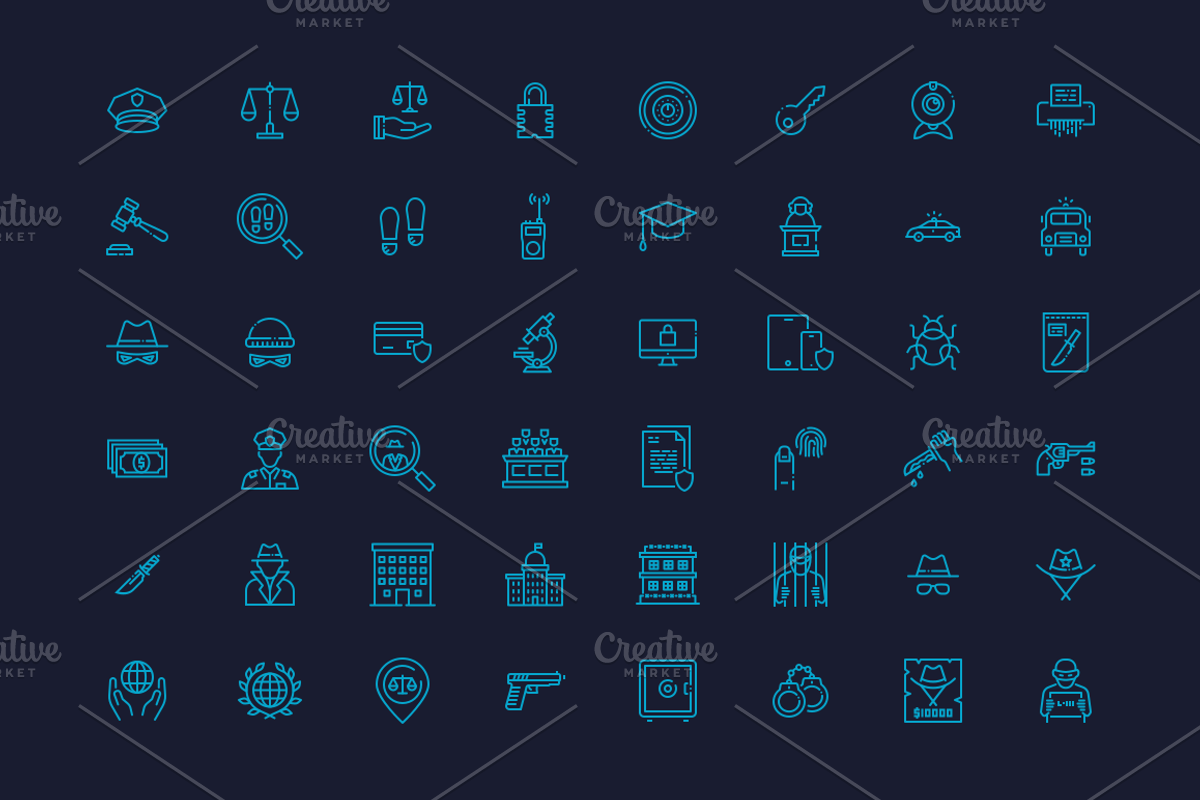 Military, Law & Order Icons, an Icon by Amogh Design (Photo 4 of 7)