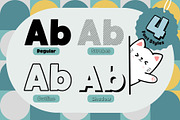 Fox Victor 4 Font Style, a Sans Serif Font by Fox7 By Rattana (Thumbnail 2 of 13)