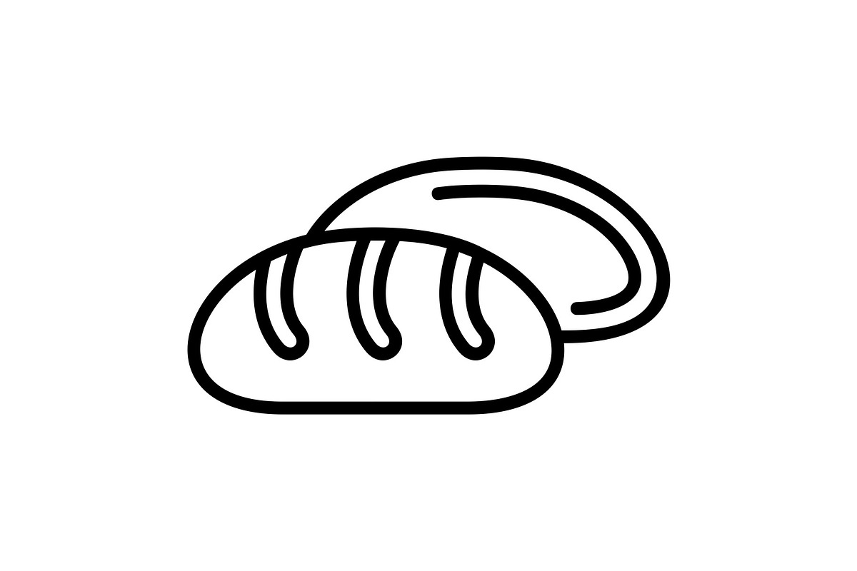 Bread Line Icon, an Icon by Pexelpy