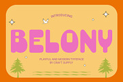 Belony, a Sans Serif Font by Craft Supply Co. (Thumbnail 1 of 8)