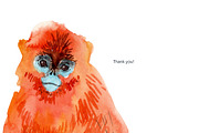 Watercolor Happy Monkeys, an Animal Illustration by Anastasia (Thumbnail 13 of 13)