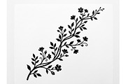 Elegant Floral Vine Silhouette, an Object Graphic by Creativeshirt (Thumbnail 2 of 3)