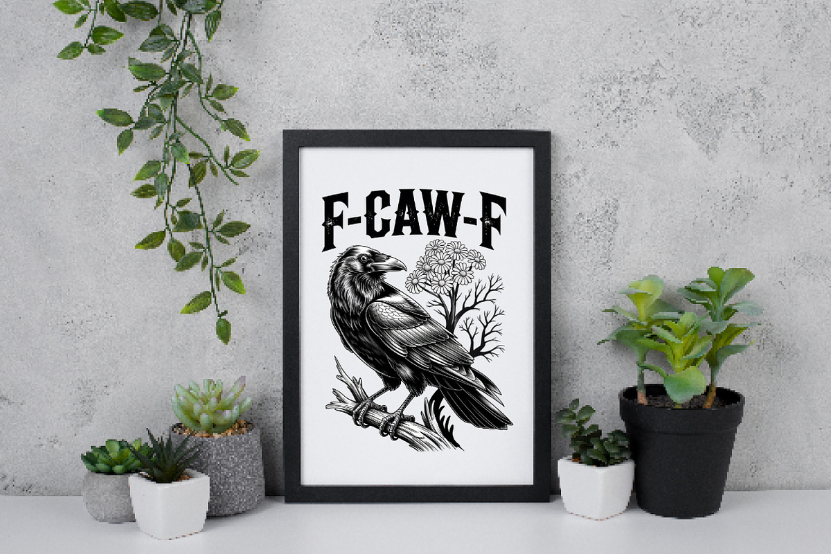 F-CAW-F Halloween Raven, Halloween P, an Illustration by Daily.Designs (Photo 5 of 5)